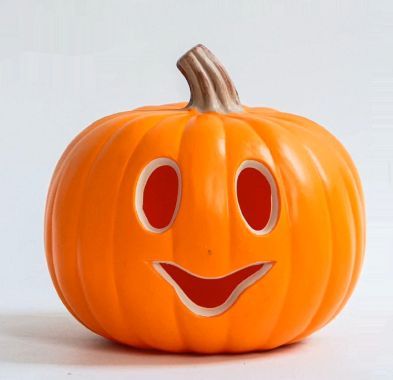 装飾置物 ハロウィン かぼちゃランタン LEDライト付き ジャックオーランタン