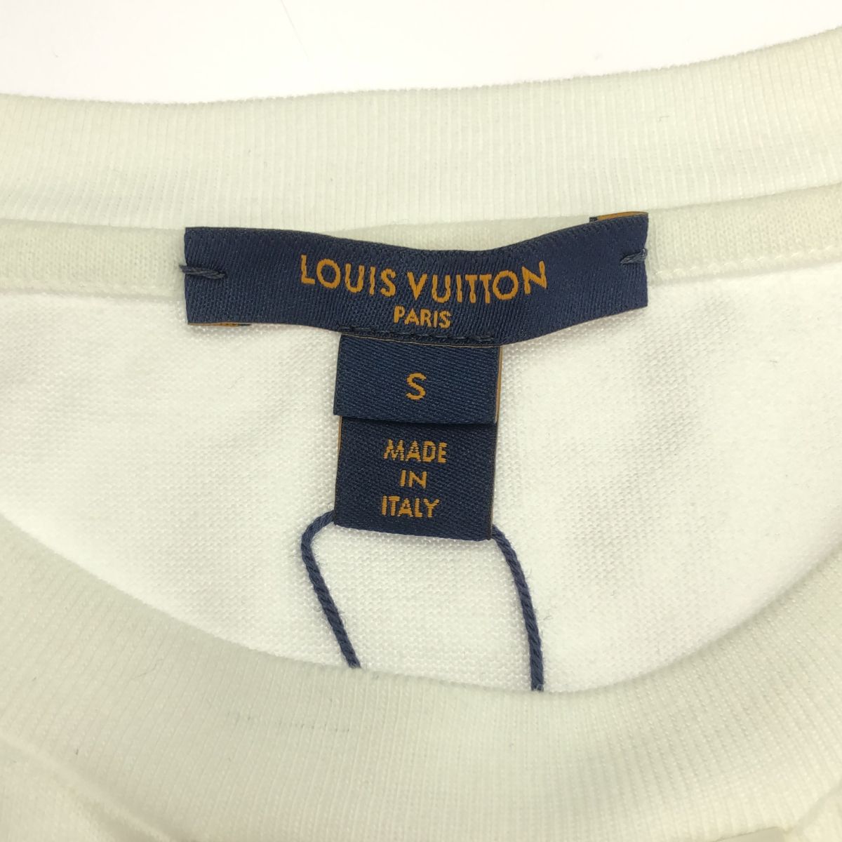 LOUIS VUITTON ルイヴィトン 白 チェーン付き LVストライプ