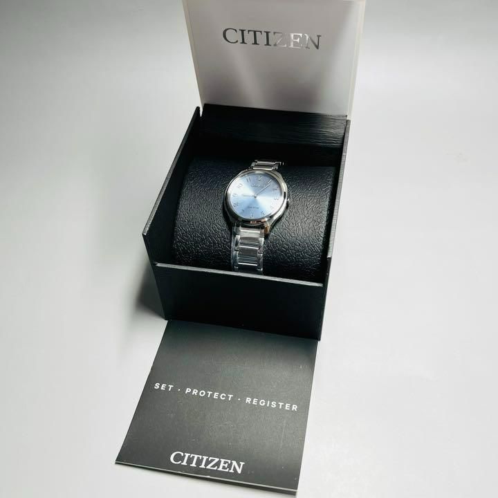 【新品】シチズン 定価3.6万円 エコドライブ スカイブルー レディース腕時計