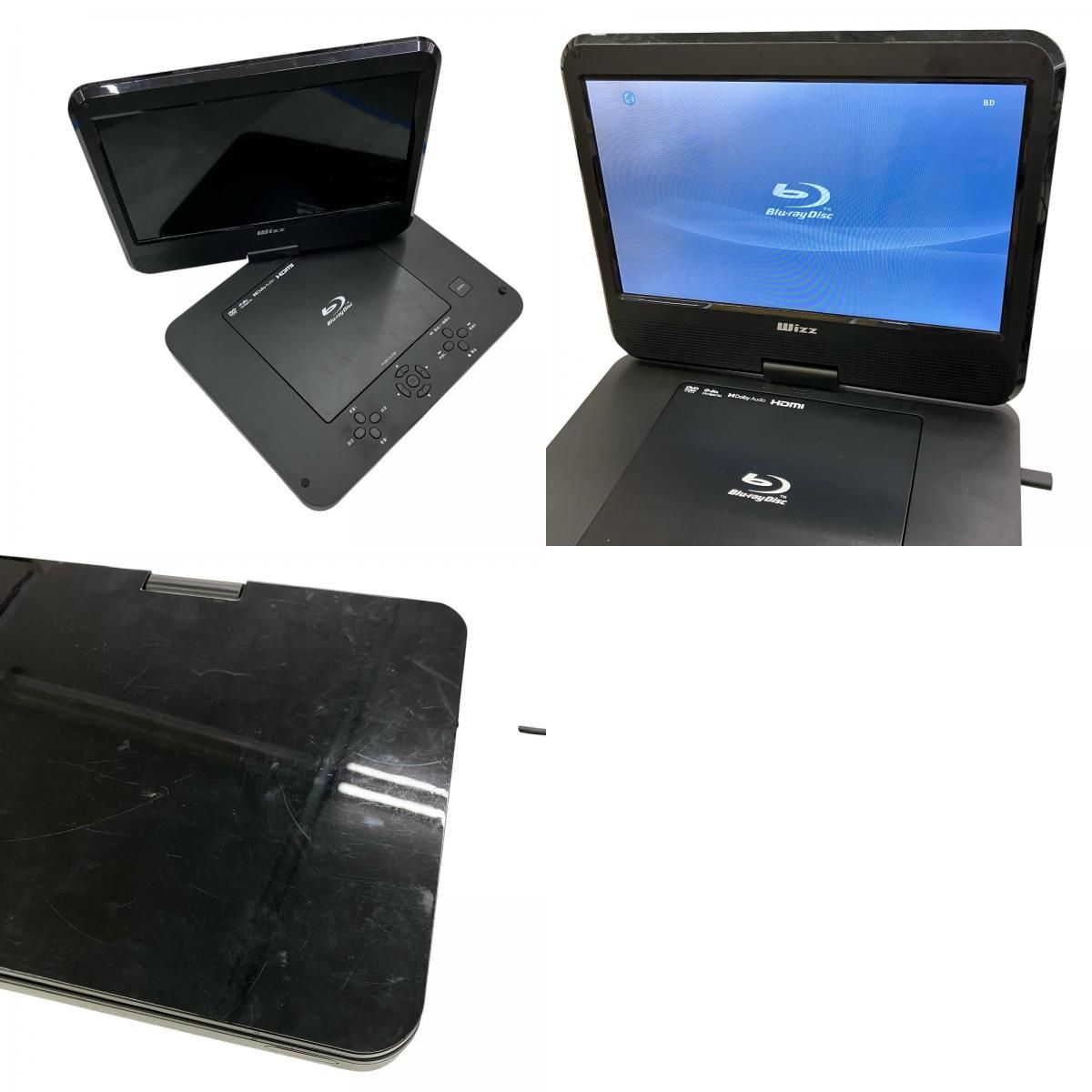 186000 現状品 WIZZ 10.1inch Blu-rayディスクプレーヤー WPB-S1006 