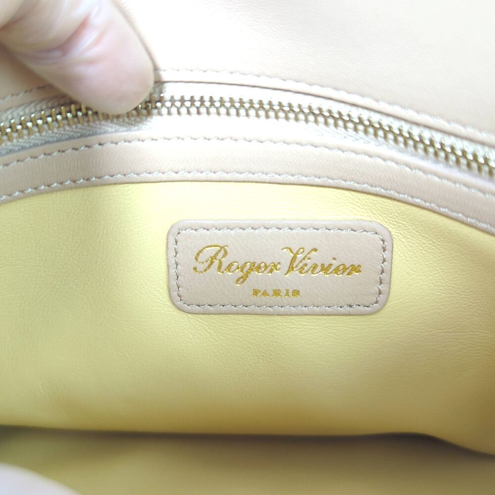 Roger Vivier ロジェヴィヴィエ カーフ ヤギ レザー Wチェーン