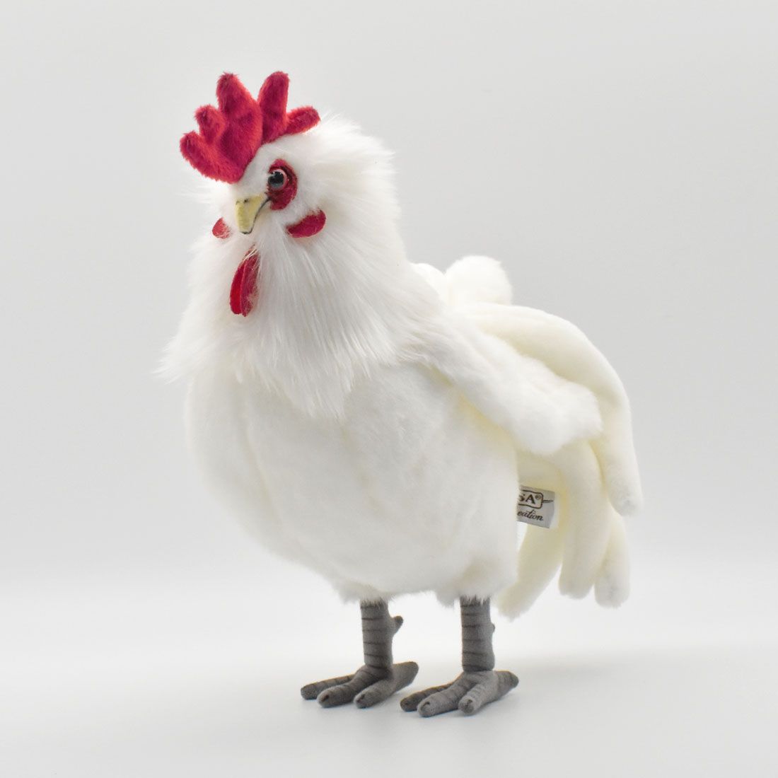 HANSA 7222 オンドリ31 全長：31cm ROOSTER WHITE BH7222 ぬいぐるみ