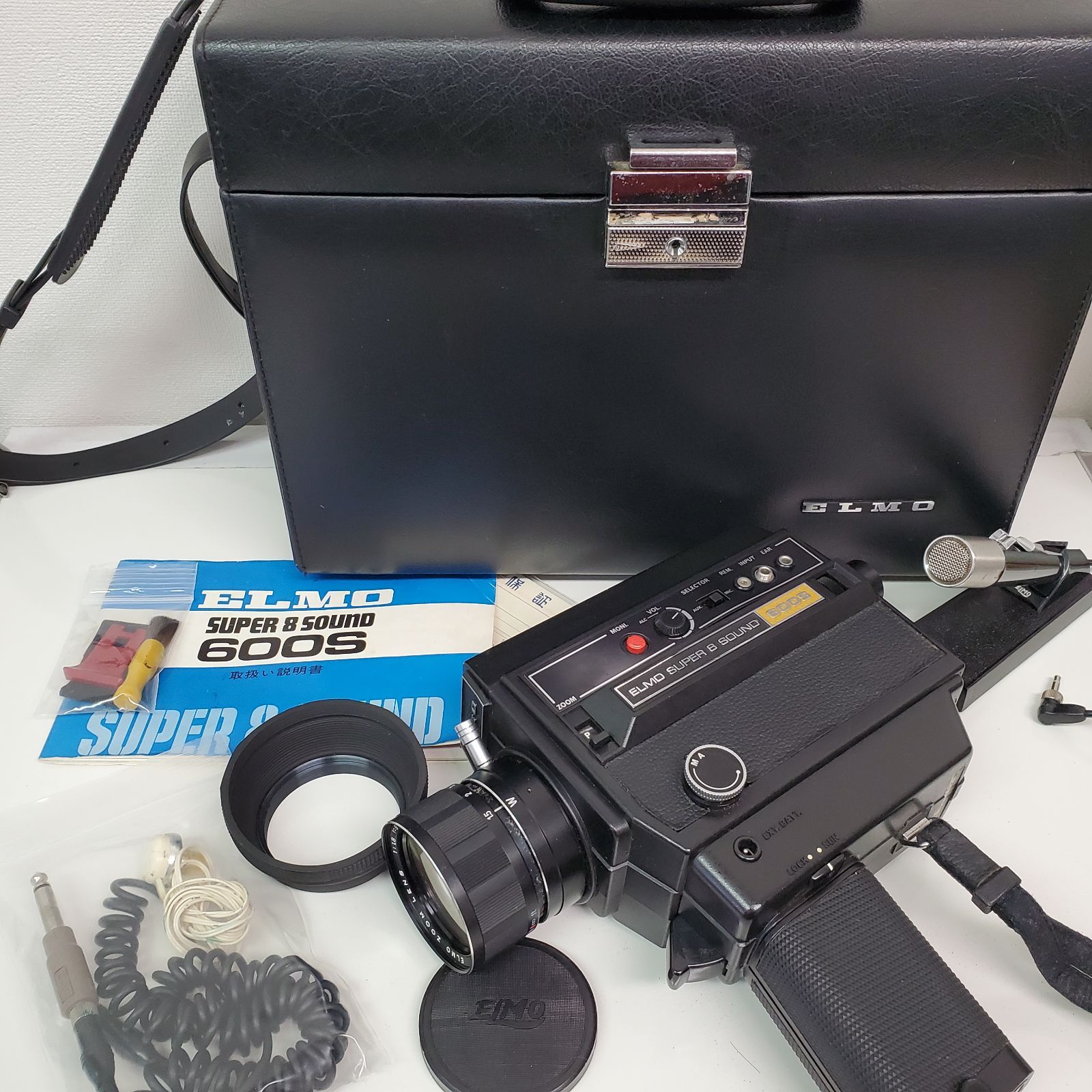 通電・動作確認 エルモ ELMO SUPER 8 SOUND 600S スーパー8サウンド 8ミリ 8mm フィルムカメラ ハンディカメラ レトロ  ヴィンテージ f/1.8 6倍ズームレンズ - メルカリ