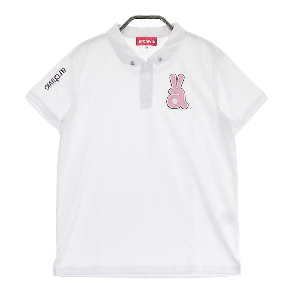 サイズ：38 ARCHIVIO アルチビオ 半袖ポロシャツ ホワイト系 [240101410843]# ゴルフウェア レディース ストスト