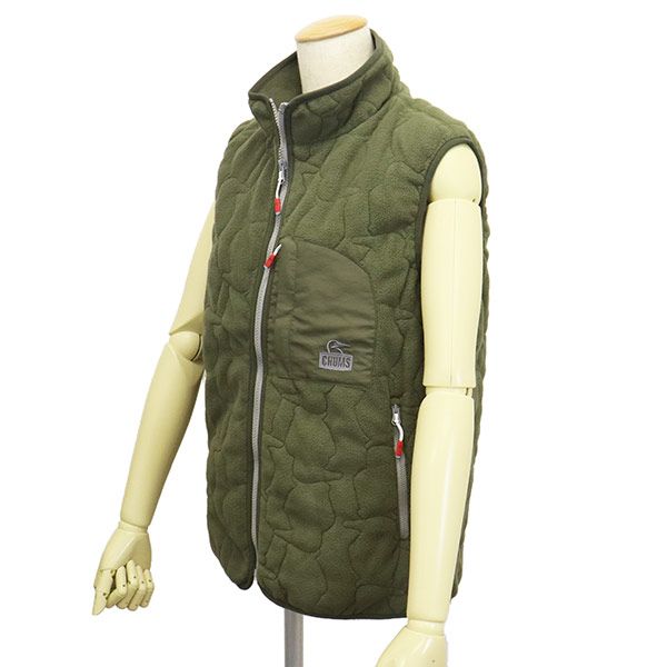 CHUMS (チャムス) CH14-1418 Booby Stitch Fleece Vest レディース ブービーステッチフリースベスト CMS167  全2色 M032Olive M - メルカリ