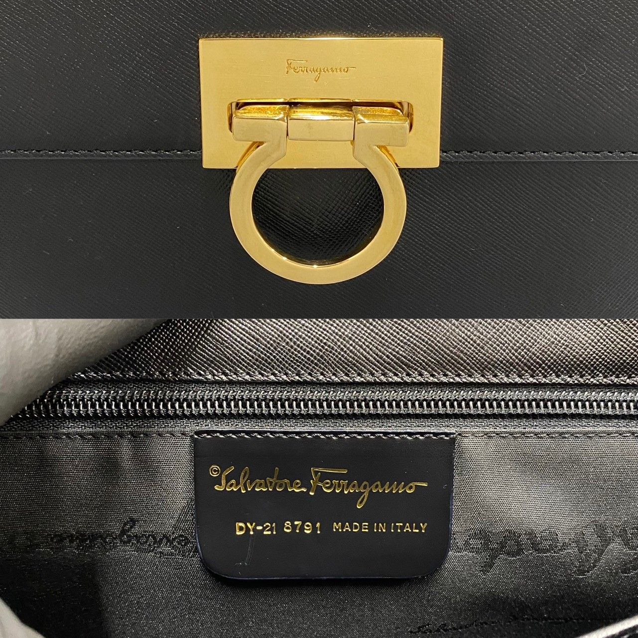 ほぼ未使用 保存袋付 Salvatore Ferragamo サルヴァトーレフェラガモ