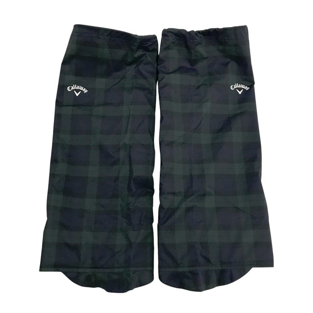 CALLAWAY キャロウェイ レイン レッグカバー チェック柄 ネイビー系