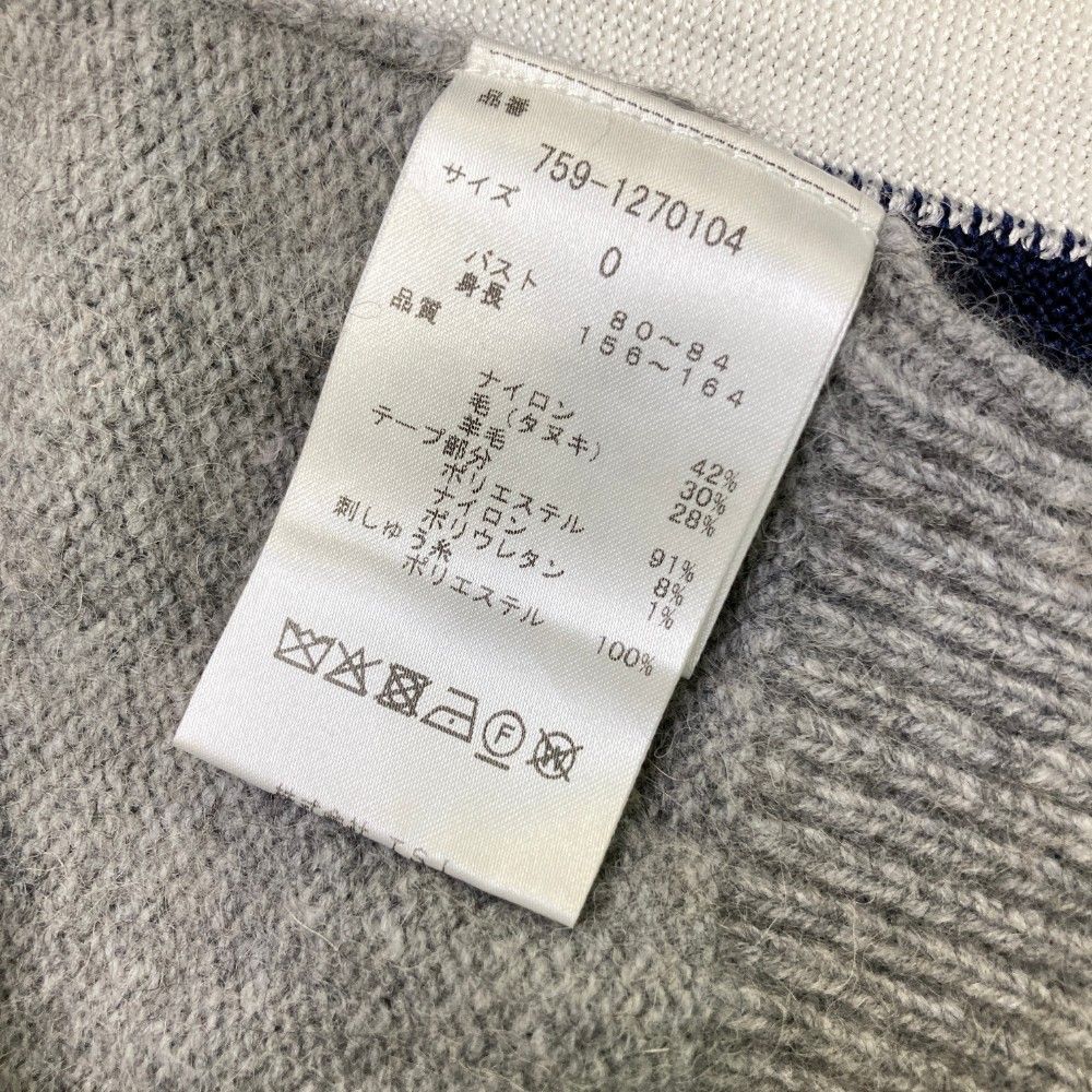 サイズ：0 MASTER BUNNY EDITION マスターバニーエディション  ニットセーター  グレー系 [240101356812] ゴルフウェア レディース ストスト サイズ：0 MASTER BUNNY EDITION マスターバニーエディション