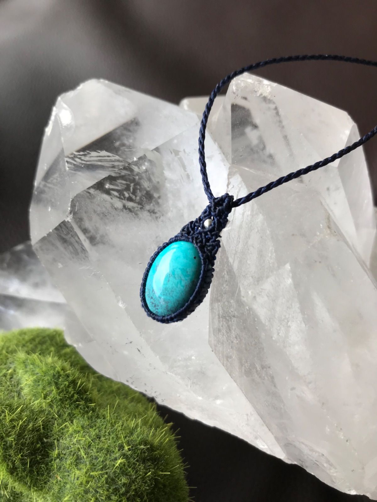 アメジストとシャッタカイトのマクラメネックレス 【公式通販】