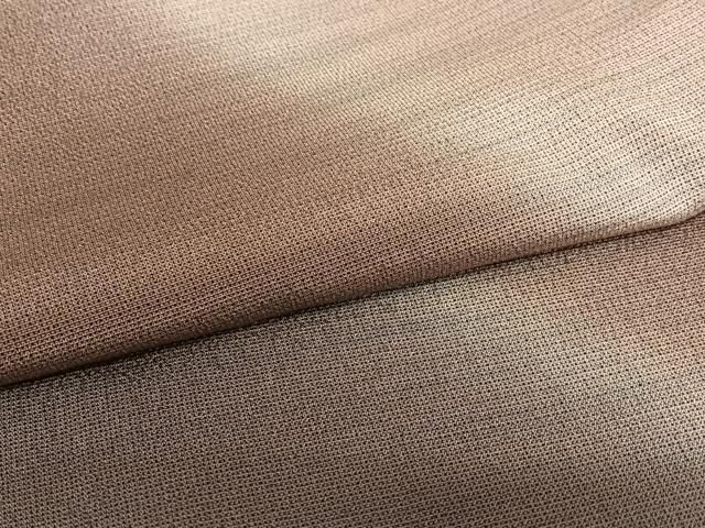 平和屋着物○本塩沢 やまだ織 訪問着 染色作家 桐村博 訪問着 霞文 暈