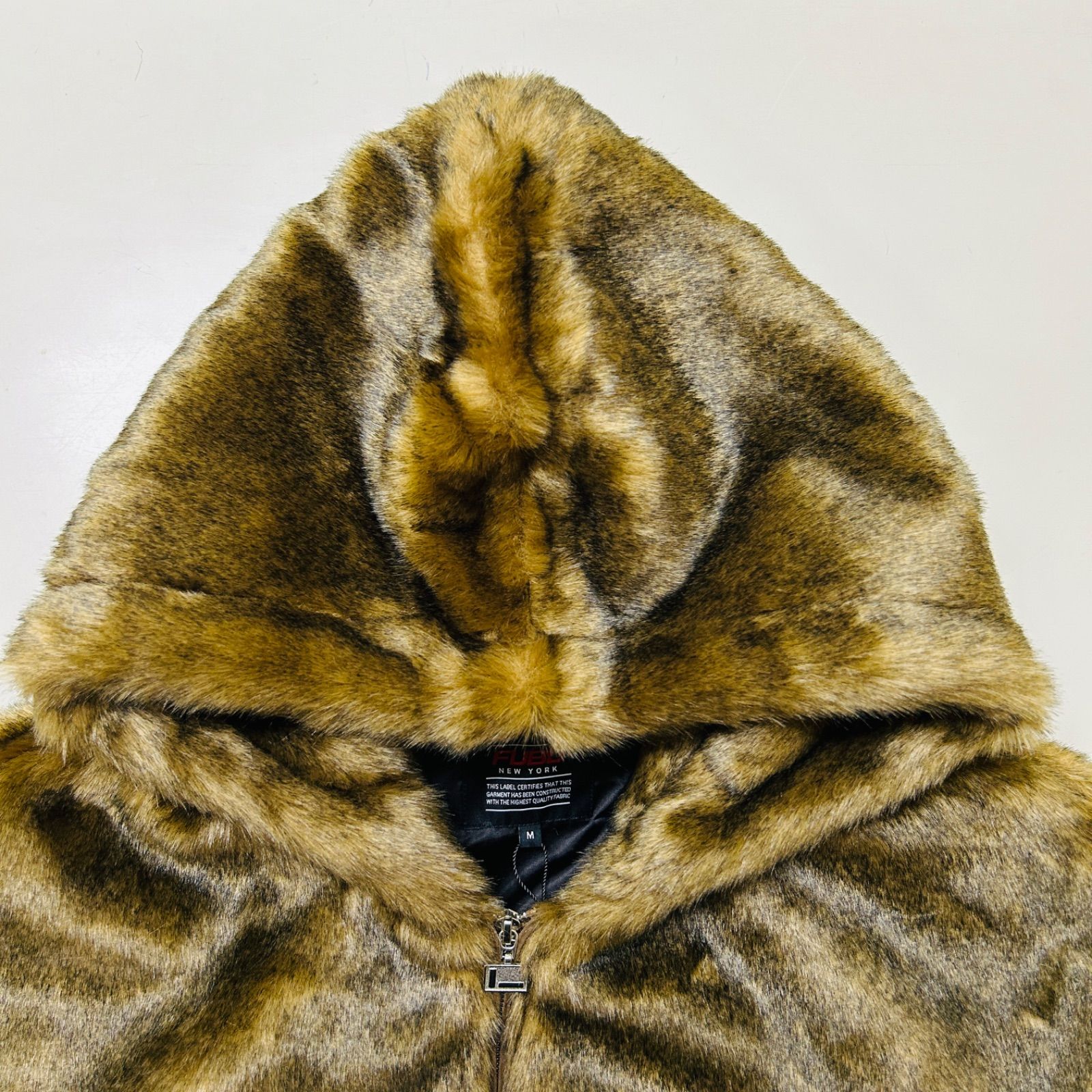 新作】【FUBU／フブ・Faux Far Hooded Jacket （ブラウン