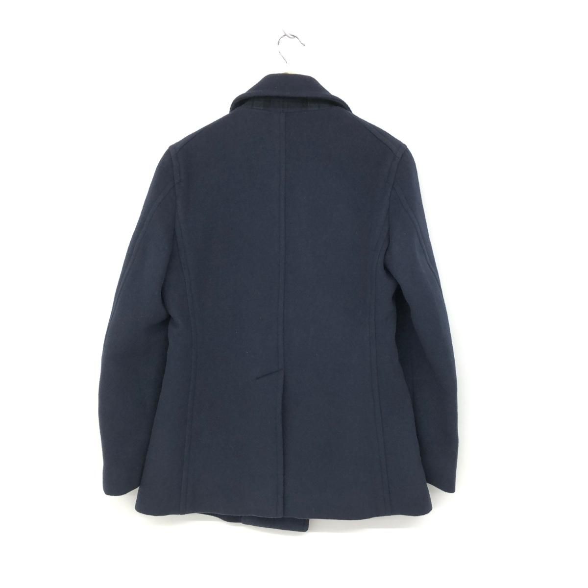 美品 Aquascutum アクアスキュータム Pコート サイズ34 ネイビー