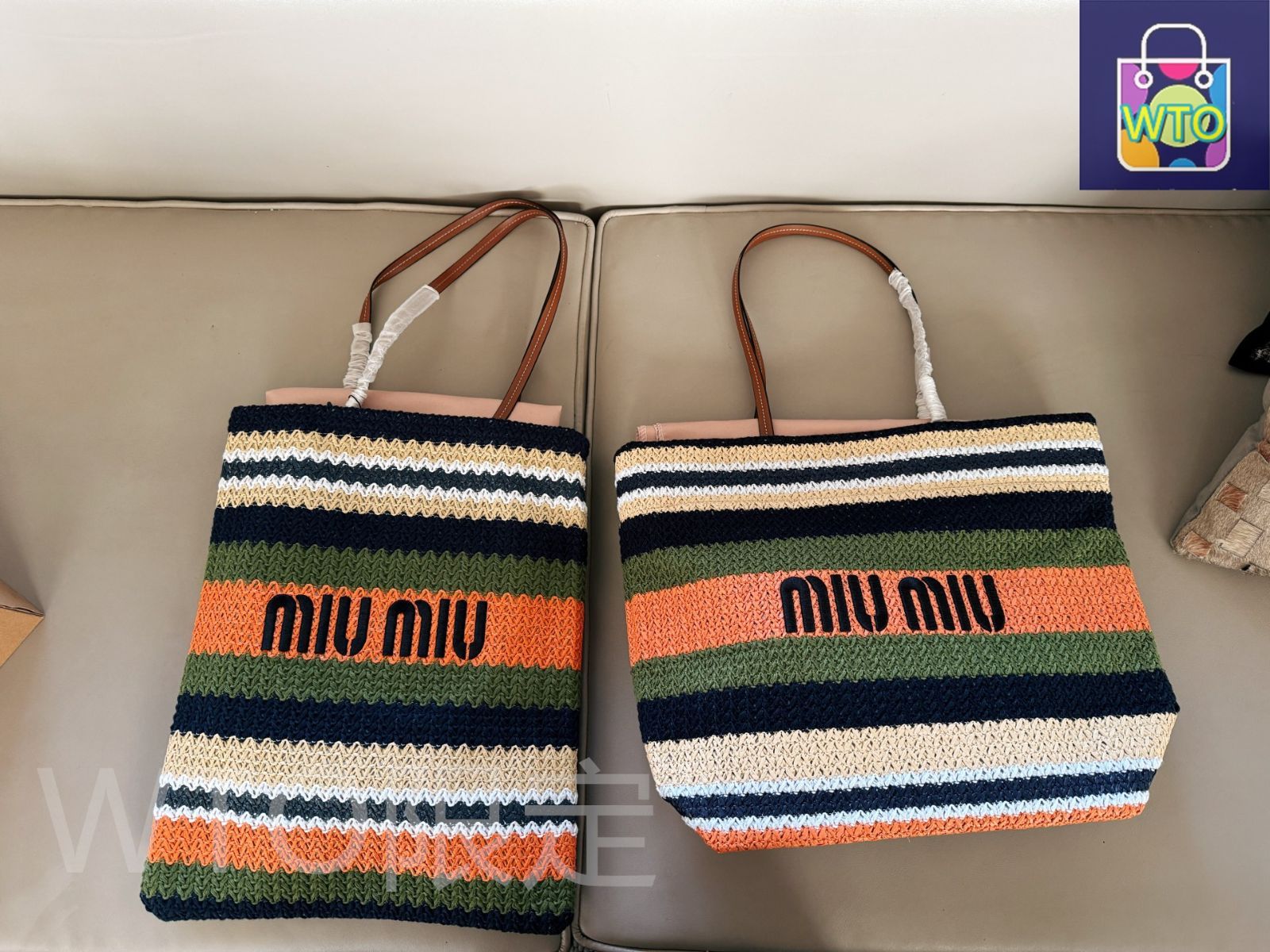 今日特価】Miu Miu ミュウミュウ 鉤針編みトートバッグ カラー