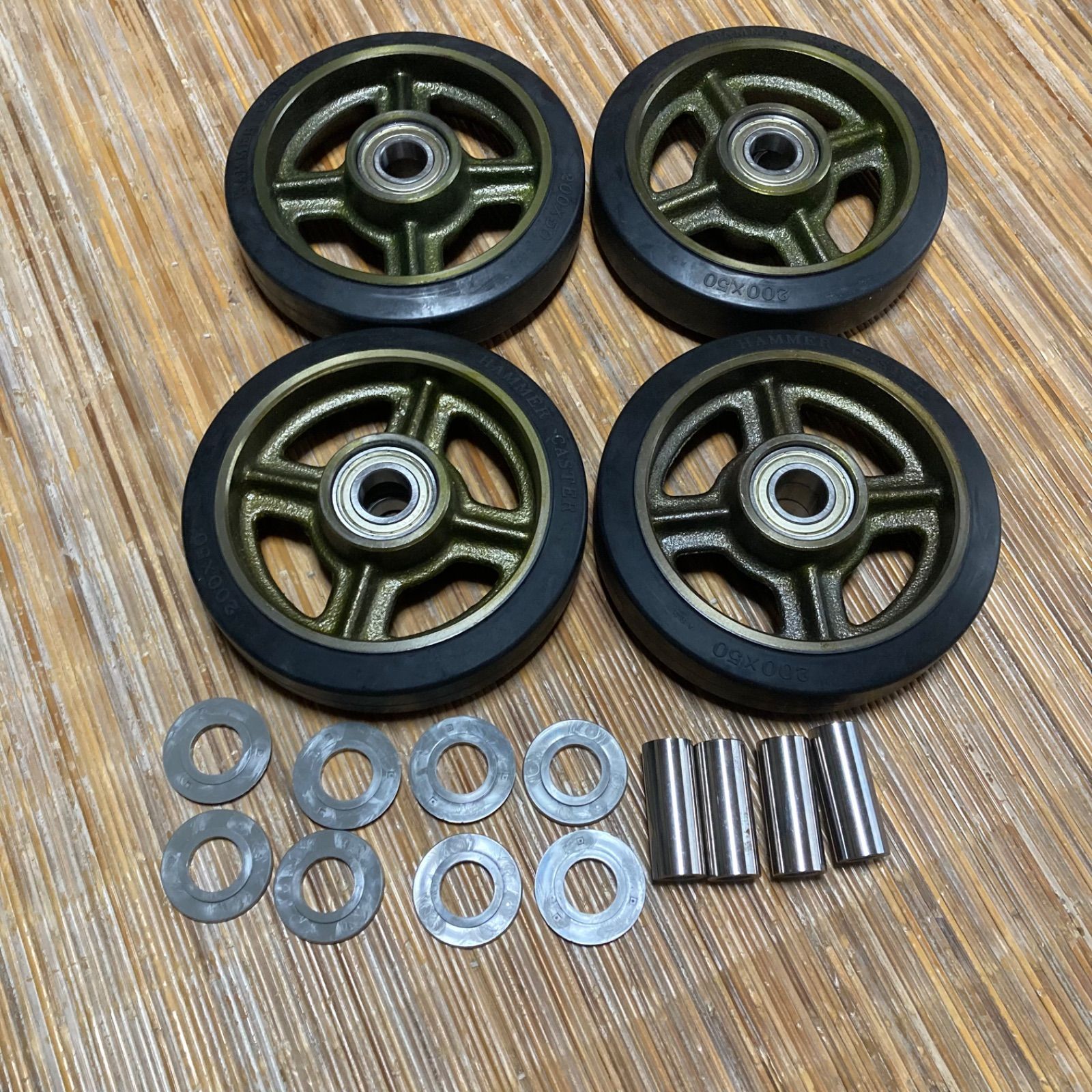 HAMMER CASTER 200×50 4本セット キャスター 特大サイズ