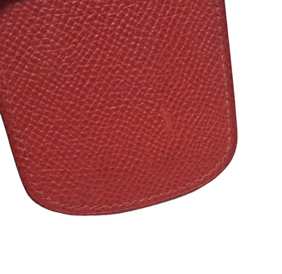 エルメス ペンケース 型押し レザー メドール スタッズ付き