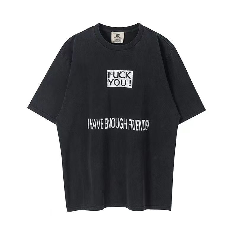 Vintage悪口Tシャツ「FU*k You」I have enough friends