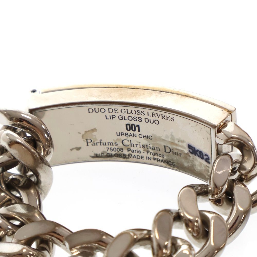ディオール ゴルメット リップグロス ブレスレット ストリートチャーム シルバー DIOR (ディオール) ゴルメット リップグロス ブレスレット