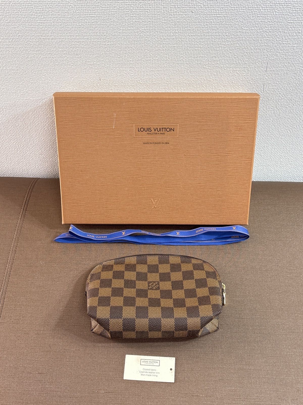 【みゆみゆ様】LOUISVUITTON ポシェットコスメティック ダミエ LOUIS VUITTON ルイ・ヴィトン ダミエ ポーチ ポシェット