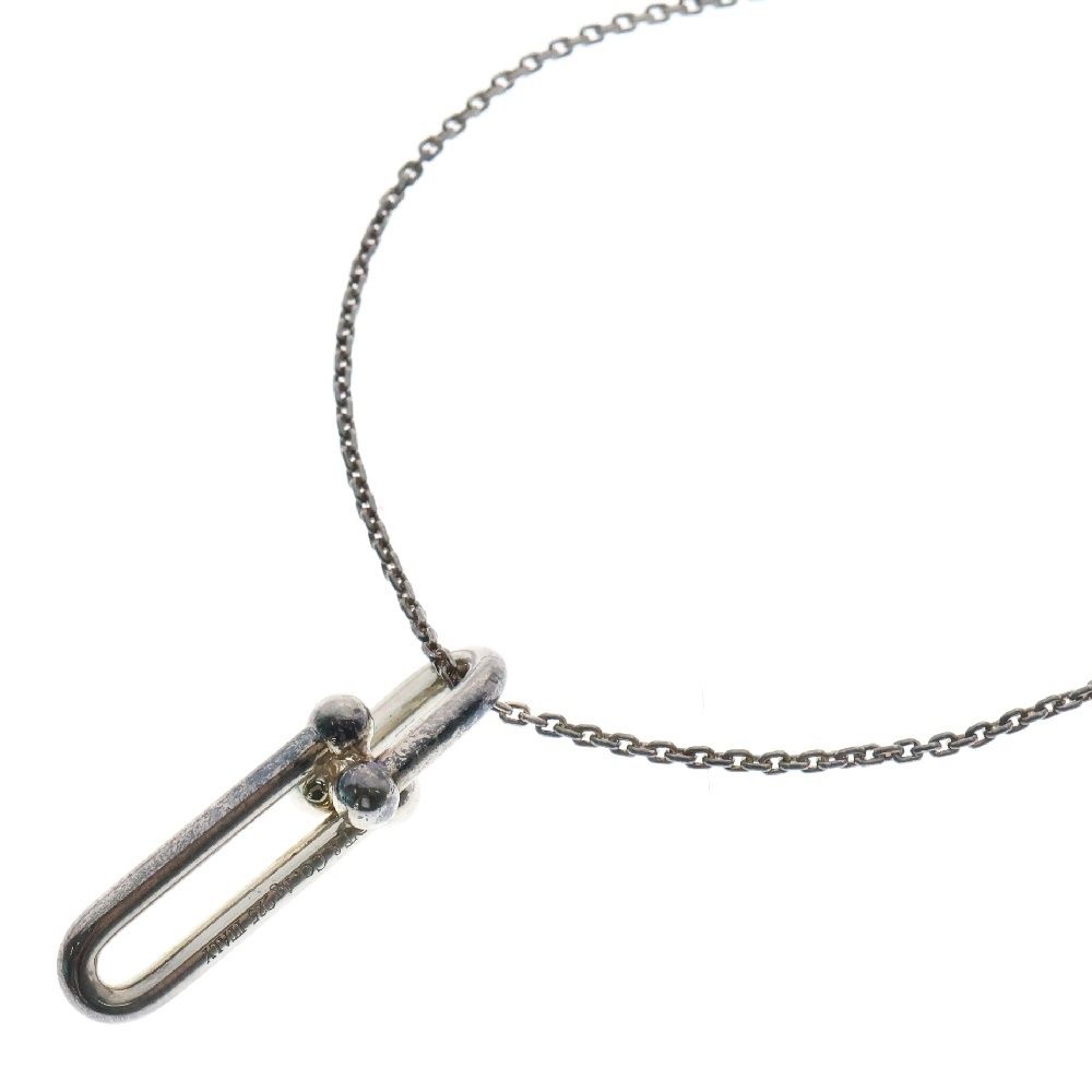 TIFFANY-Co ティファニー ハードウェア リンク ネックレス ペンダント Ag925 シルバー