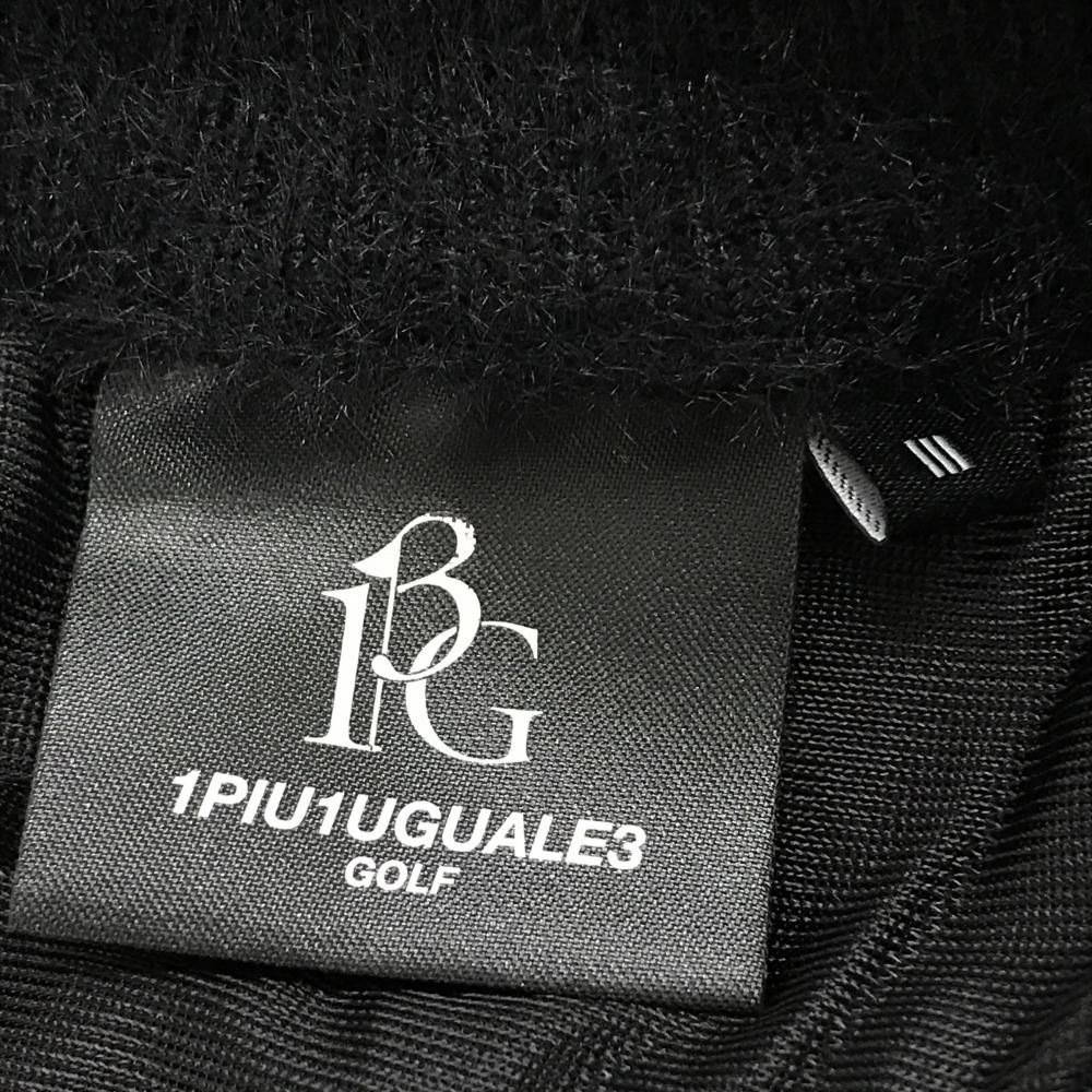 超 ウノピゥウノウグァーレトレゴルフ セーター 黒×白 起 背面ロゴ ニット メンズ III S ゴルフウェア 1PIU1UGUALE3 LLC-HASEGAWATOSO_COM