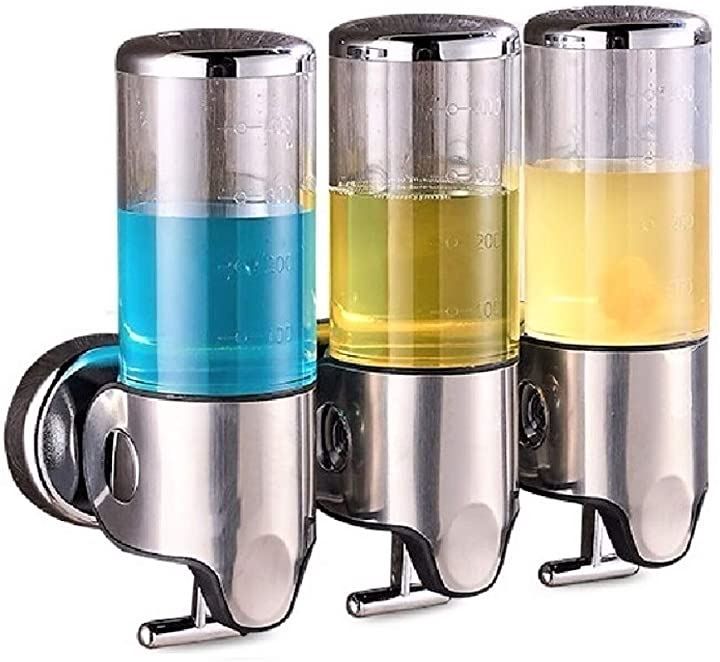 FUPUTWO ソープディスペンサー 壁掛け 風呂 キッチン おしゃれ ウォールマウントポンプ 手動( 1500ml)