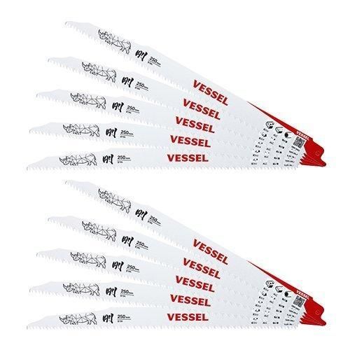 ベッセル VESSEL ライノブレード SBR-0925-10 山数 9山 全長 250mm 入数 10枚 セーバーソー レシプロソー 替刃 解体 設備 建築 板金 建