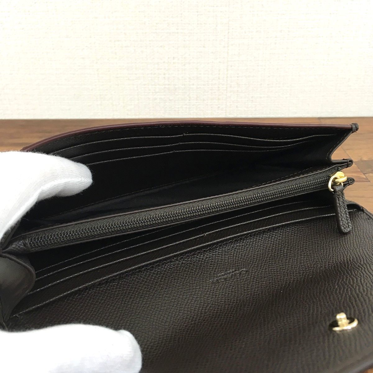 グッドふとんマーク取得 未使用品 COACH 長財布 F53538 シグネチャー