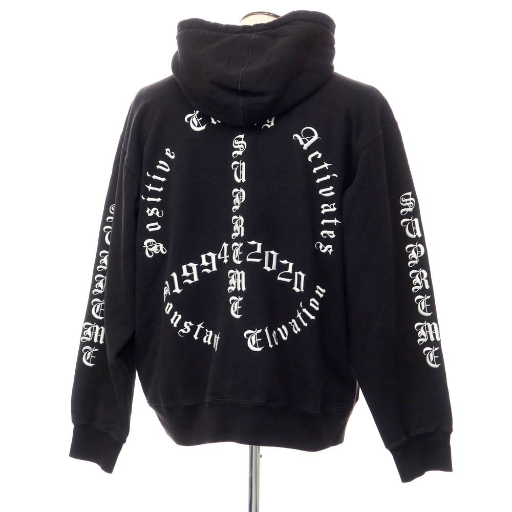 中古】シュプリーム Supreme 2020年秋冬 Peace Hooded Sweatshirt 裏 