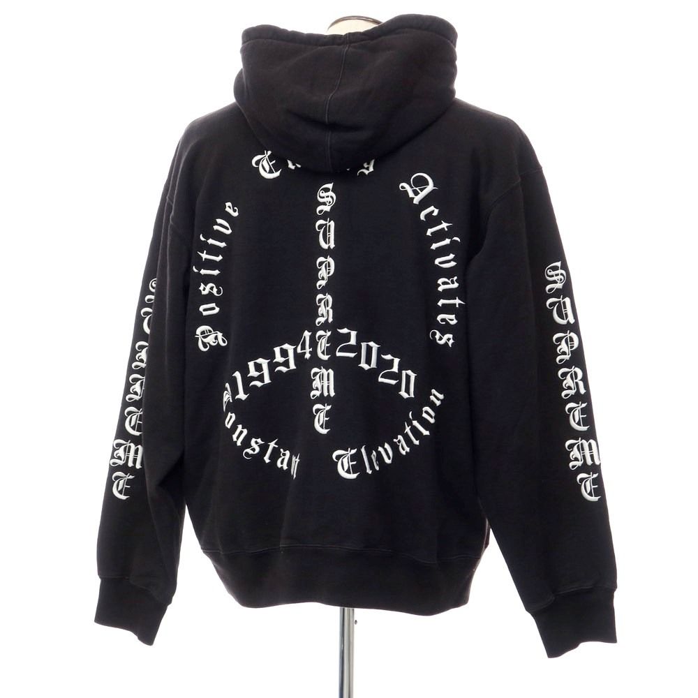 中古】シュプリーム Supreme 2020年秋冬 Peace Hooded Sweatshirt 裏