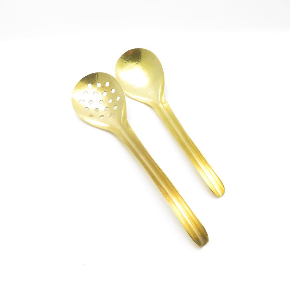 Aritsugu 京都 有次 チリレンゲ 2点 真鍮 穴あき 穴なしセット 真鍮製 SC9258F2