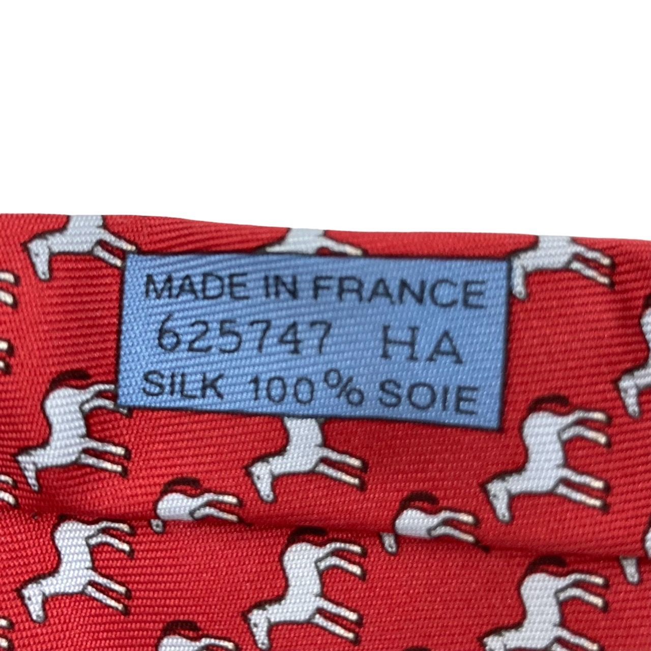 HERMES 馬 折り紙 ネクタイ グレー エルメス ファッション 3本セット