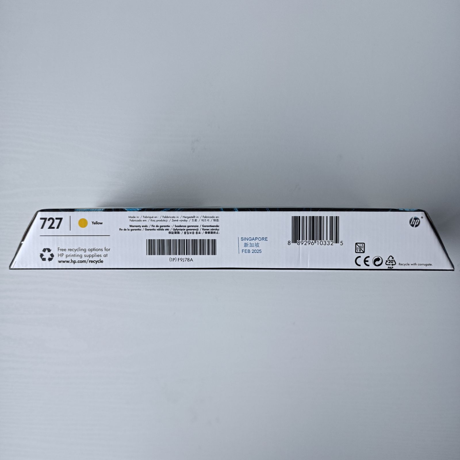 HP DesignJet 727 インク イエロー 純正 300ml