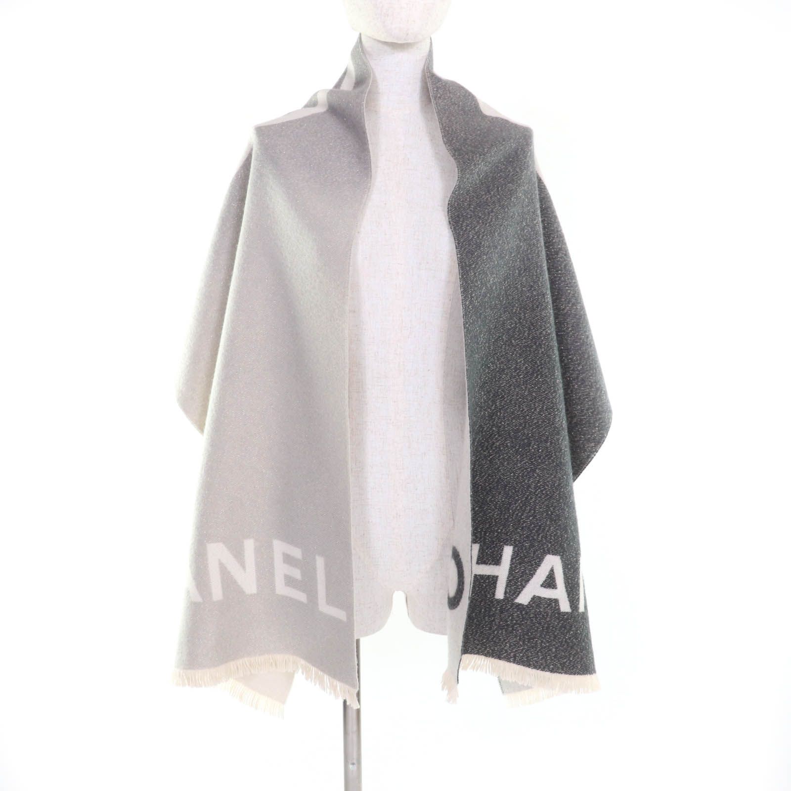 極美品☆CHANEL シャネル AA9412 カシミヤ シルク混 デカココ