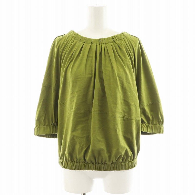 マルニ MARNI 22SS シャツ ブラウス 5分袖 バックリボン 40 カーキ THJE0252EO |AN48
