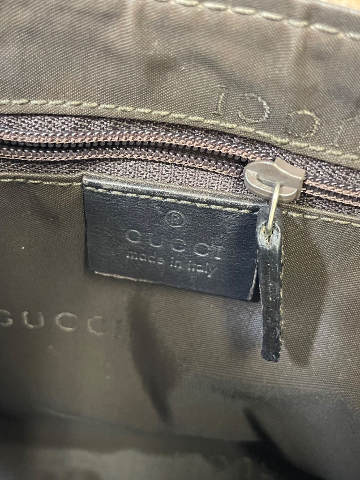 GUCCI　グッチ　アクセサリーポーチ　バンブー　GG