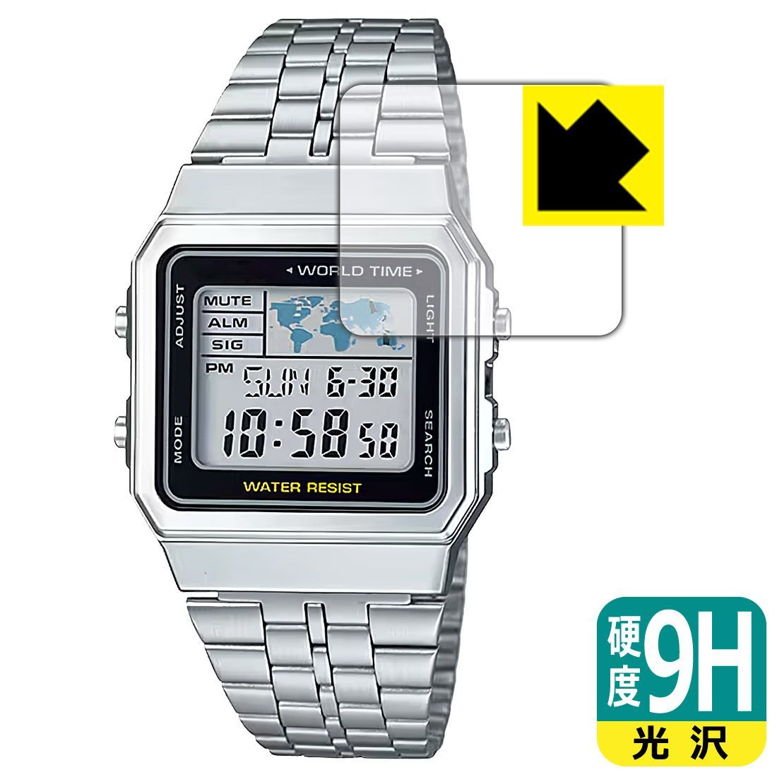 CASIO A500WA/A500WGA 保護フィルム 9H 日本製 - メルカリ