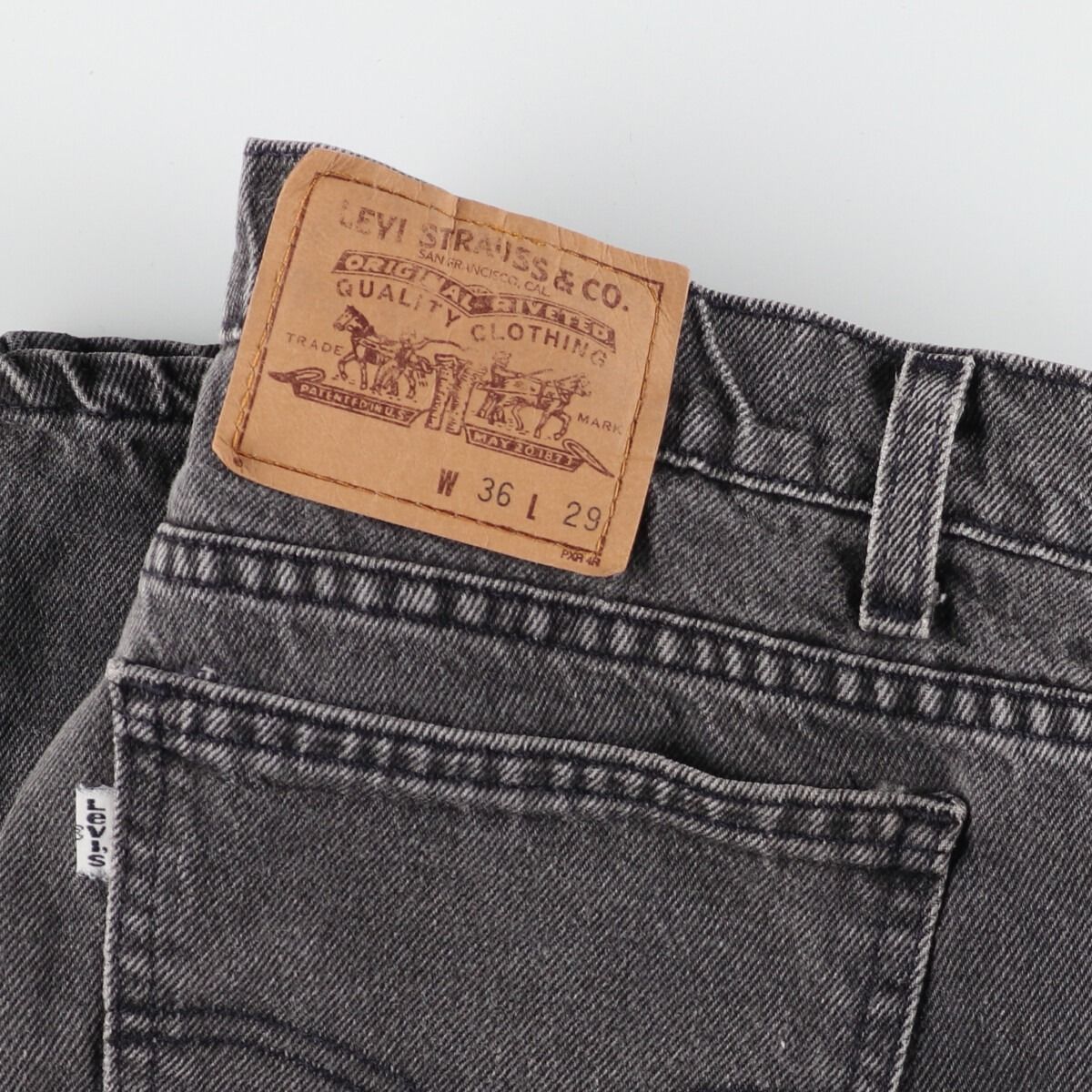 古着 90年代 リーバイス Levi's 575 0596 ブラックジーンズ テーパード
