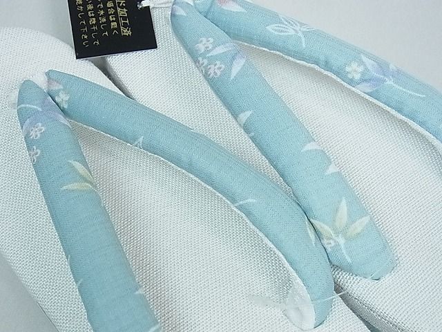 平和屋1□和装小物 亜麻草履 スリーシーズン 春夏秋 笹小花文 麻 Ｍ