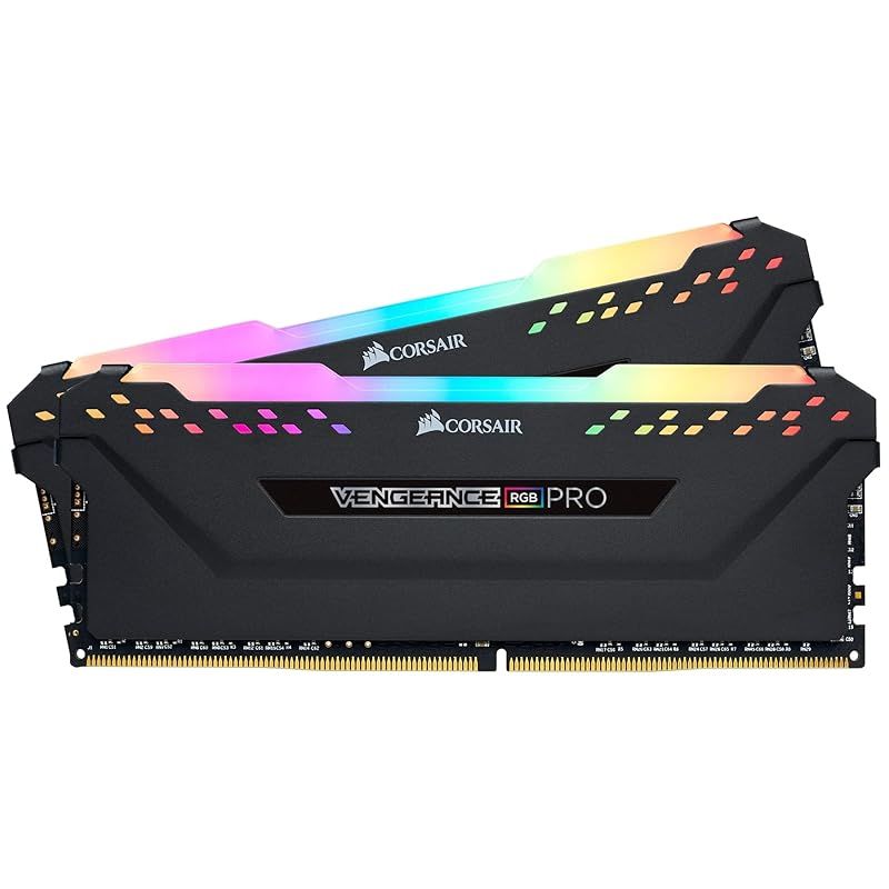 CORSAIR DDR4-3200MHz デスクトップPC用 メモリモジュール VENGEANCE RGB PRO シリーズ 16GB [8GB×2枚] CMW16GX4M2C3200C16 1