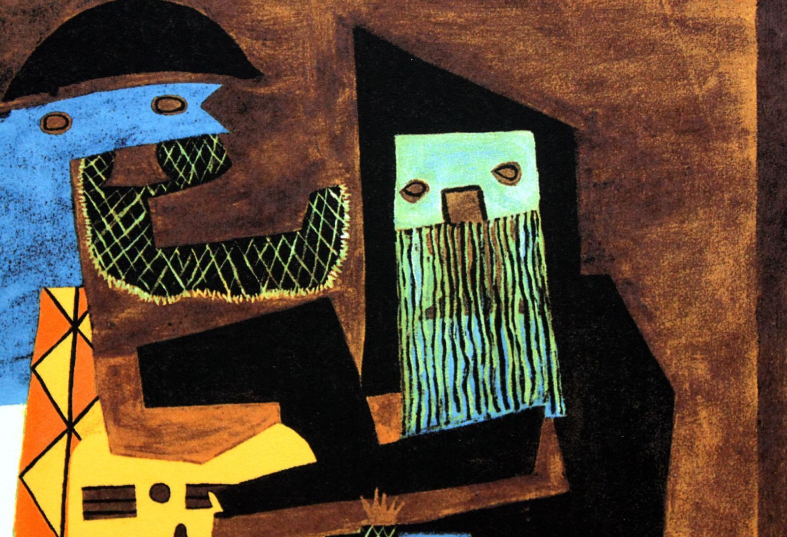 パブロ ピカソ「三人の音楽家」作品証明書 展示用フック 限定