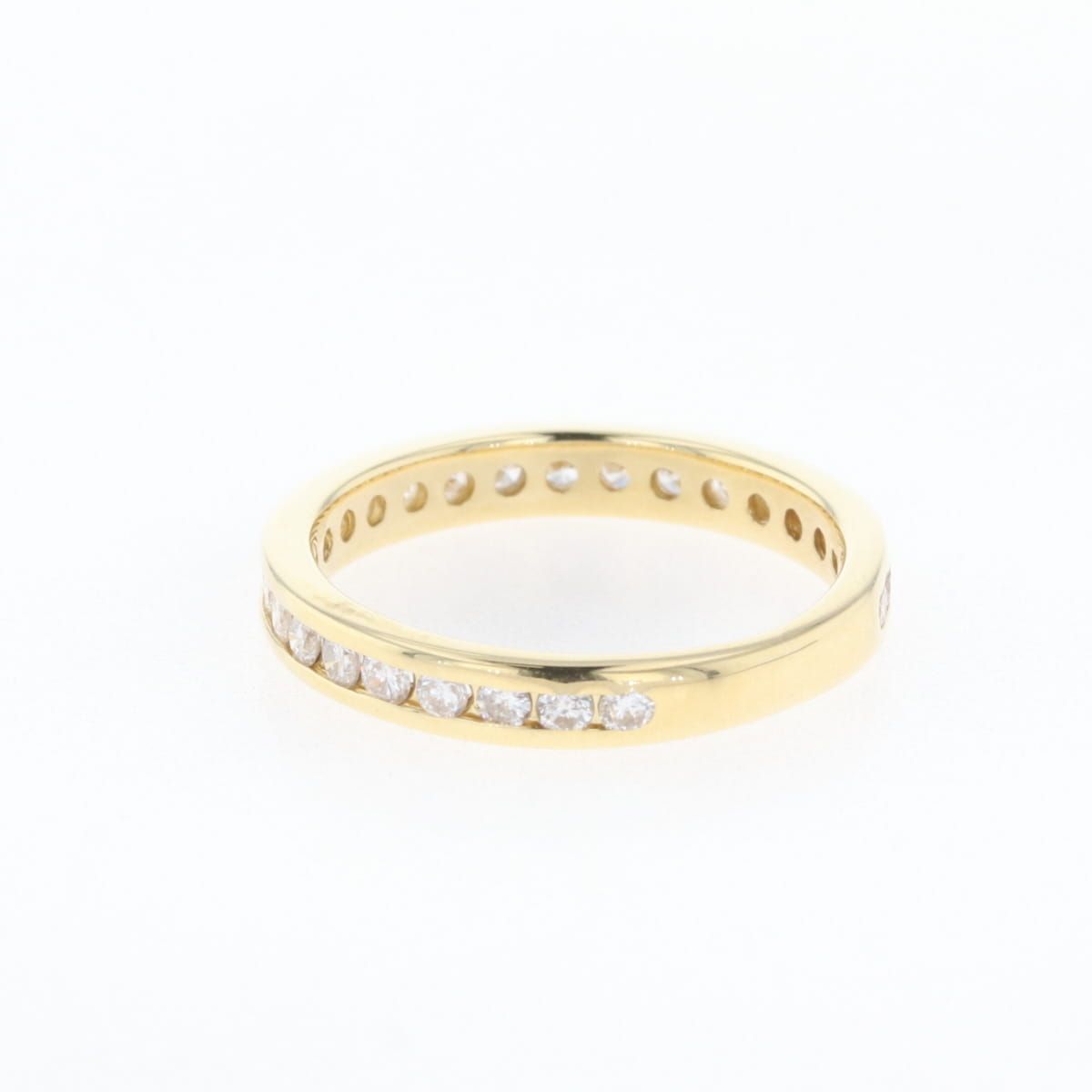 メレダイヤ デザインリング YG イエローゴールド 指輪 リング 8号 K18  