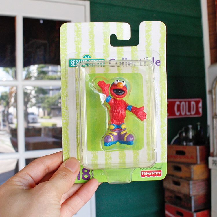セサミストリート コレクティブル フィギュア エルモ PVC製 パッケージ