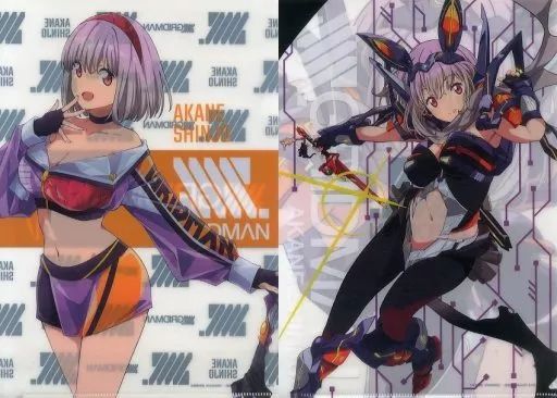 中古】クリアファイル 新条アカネ(レースクイーン＆フルパワー