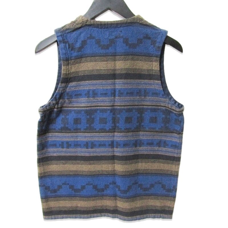 WESTRIDE ウエストライド ベスト CHIMAYO VEST チマヨベスト 総柄 コットン ブルー 36 27111566
