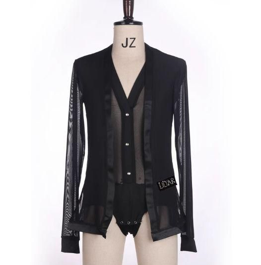 メンズジャケット 社交ダンス ラテン ブラック オーダーメイドS-XXL