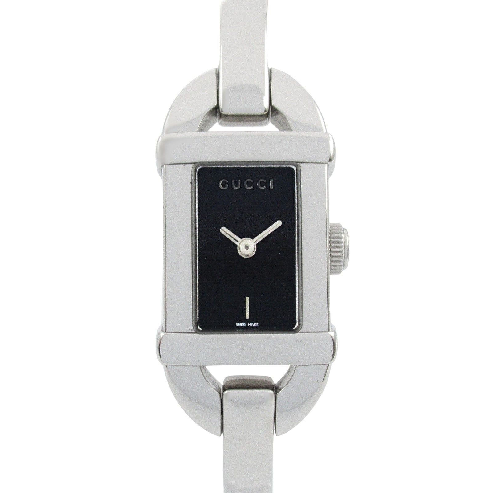 グッチ　ステンレススチール 時計 ブラック グッチ GUCCI 腕時計 時計 ブラック ステンレススチール 時計