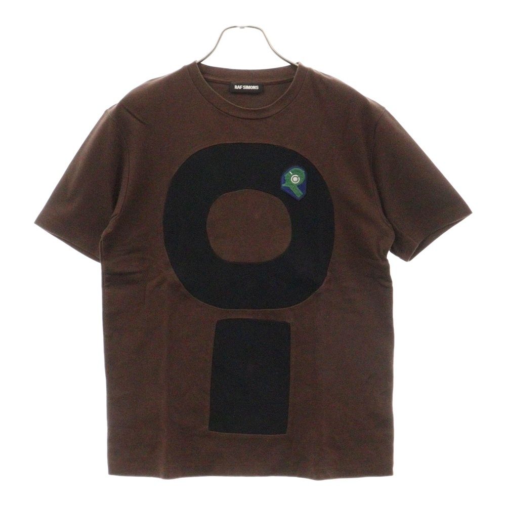 RAF SIMONS (ラフシモンズ) 13AW フロントデザイン半袖Tシャツ ブラウン 132-1-101