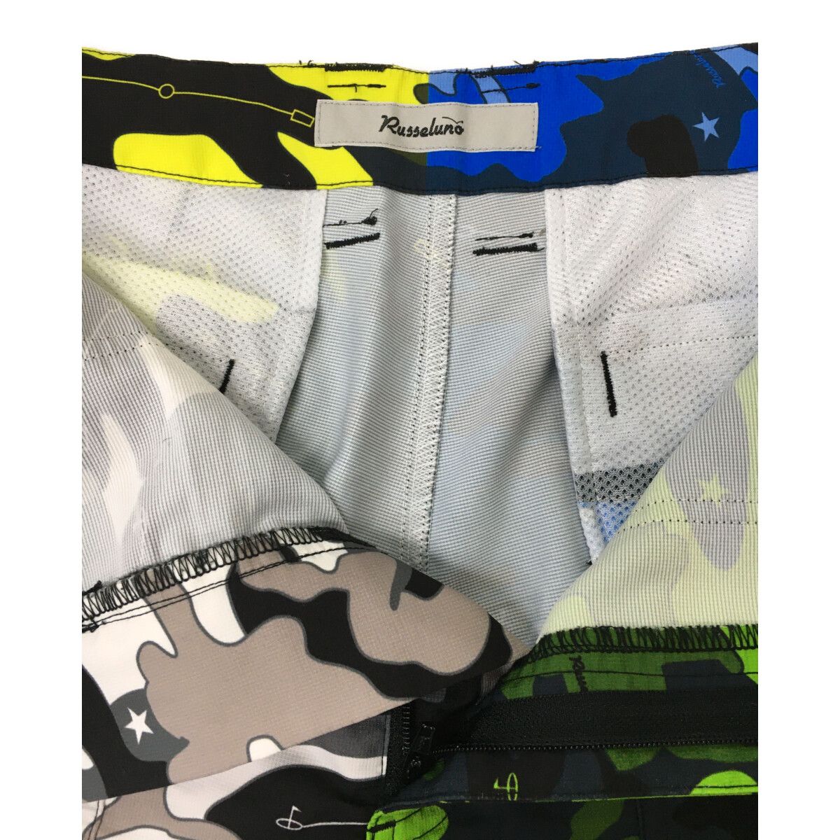 coco 中古 ラッセルノ RUSSELUNO メンズ ハーフパンツ 6(LL) マルチカラー カモフラ柄 中古 メンズ ラッセルノ RUSSELUNO ハーフパンツ 6(LL) マルチ