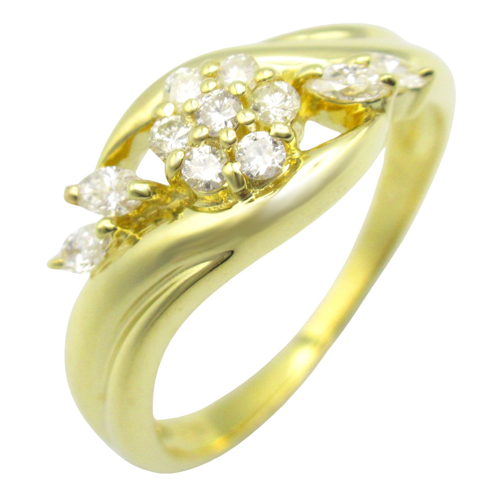 ジュエリー JEWELRY リング・指輪 ダイヤ リング ﾀﾞｲﾔ 3.9g #10.5 K18  