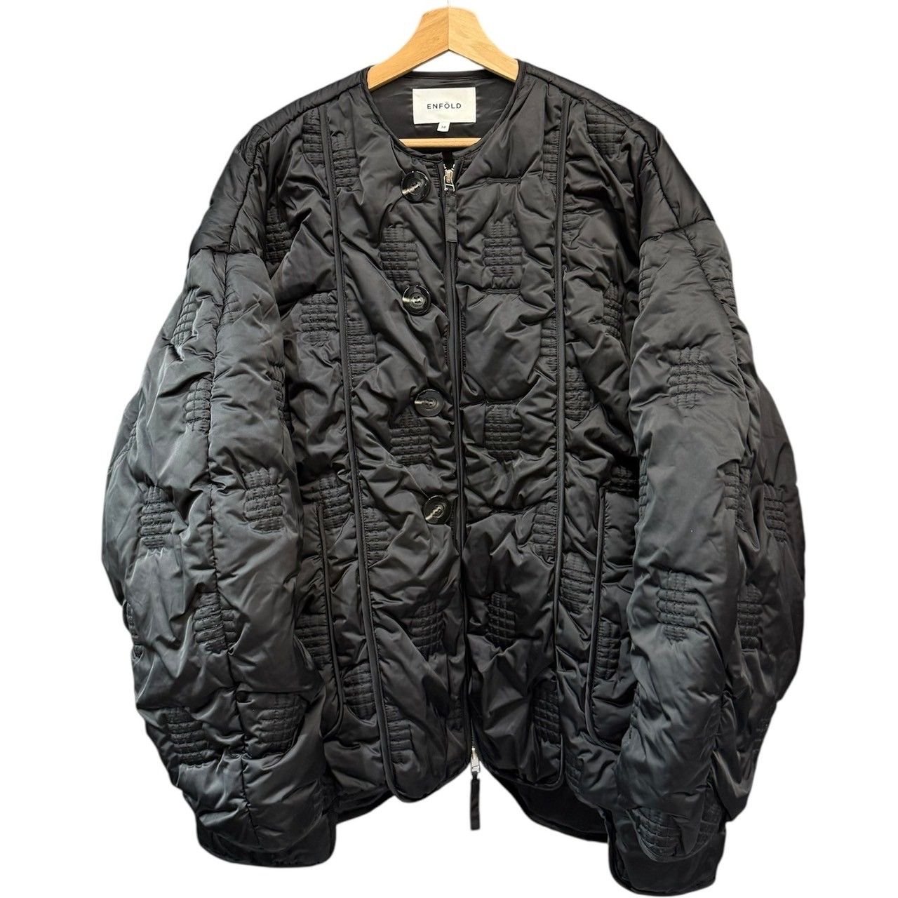 ENFOLD エンフォルド 24AW CHECK-QUILT COAT キルティングコート